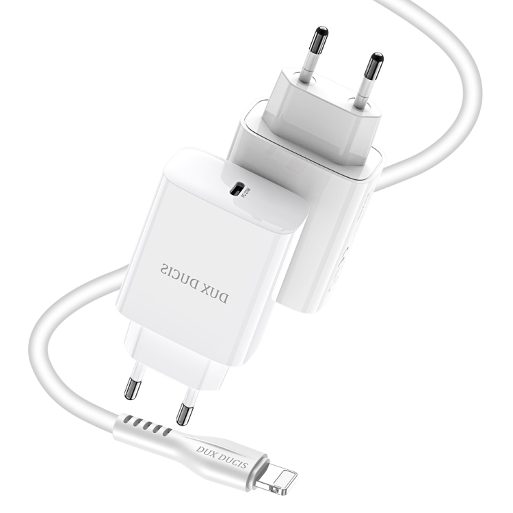 DUX DUCIS C60 20W PD Travel Charger Power Adapter + 1m Fast Charging Cable Set, EU Plug
DUX DUCIS C60 20W PD Travel Charger Power Adapter + 1m Fast Charging Cable Set, EU Plug