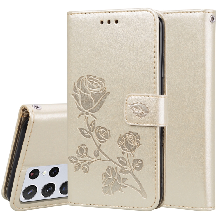 For Samsung Galaxy S21 Ultra 5G Rose Embossed Horizontal Flip PU Leather Case with Holder & Card Slots & Wallet(Gold)
For Samsung Galaxy S21 Ultra 5G Rose Embossed Horizontal Flip PU Leather Case with Holder & Card Slots & Wallet(Gold)