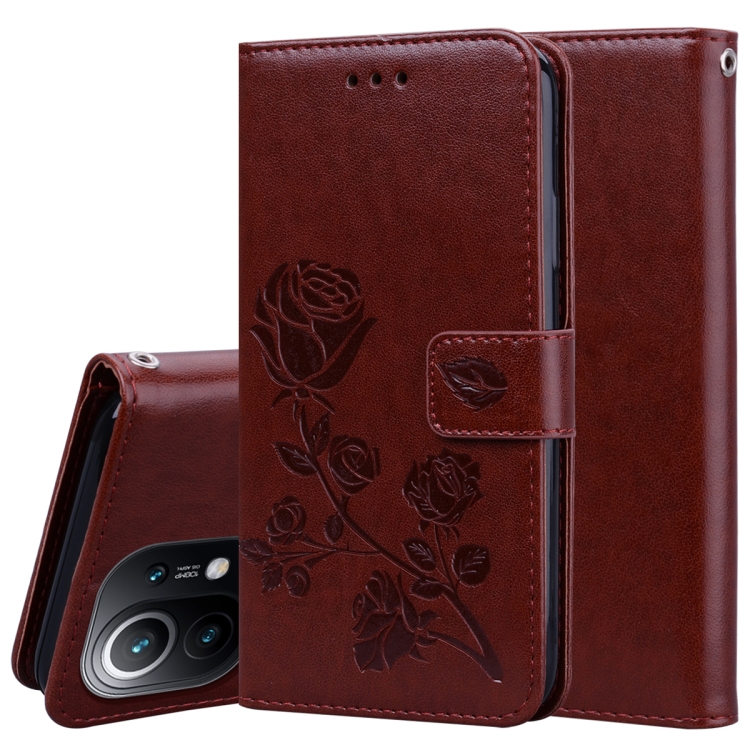 For Xiaomi Mi 11 Rose Embossed Horizontal Flip PU Leather Case with Holder & Card Slots & Wallet(Brown)
For Xiaomi Mi 11 Rose Embossed Horizontal Flip PU Leather Case with Holder & Card Slots & Wallet(Brown)