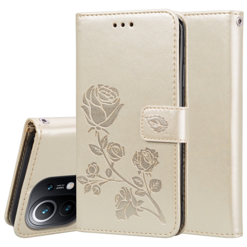 For Xiaomi Mi 11 Rose Embossed Horizontal Flip PU Leather Case with Holder & Card Slots & Wallet(Gold)
For Xiaomi Mi 11 Rose Embossed Horizontal Flip PU Leather Case with Holder & Card Slots & Wallet(Gold)