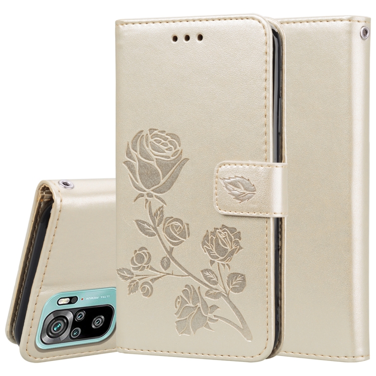 For Xiaomi Redmi Note 10 Rose Embossed Horizontal Flip PU Leather Case with Holder & Card Slots & Wallet(Gold)
For Xiaomi Redmi Note 10 Rose Embossed Horizontal Flip PU Leather Case with Holder & Card Slots & Wallet(Gold)