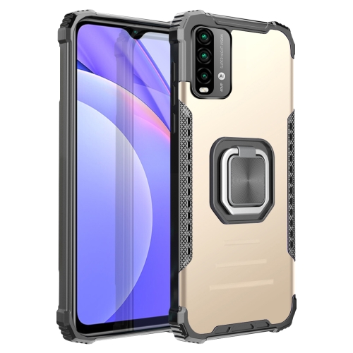 For Xiaomi Redmi Note 9 4G Fierce Warrior Series Armor All-inclusive Shockproof Aluminum Alloy + TPU Protective Case with Ring Holder(Gold)
For Xiaomi Redmi Note 9 4G Fierce Warrior Series Armor All-inclusive Shockproof Aluminum Alloy + TPU Protective Case with Ring Holder(Gold)