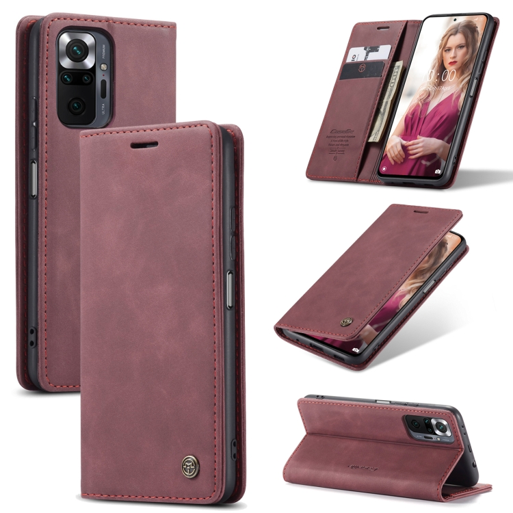 For Xiaomi Redmi Note 10 Pro / Note 10 Pro Max CaseMe 013 Multifunctional Horizontal Flip Leather Case with Holder & Card Slot & Wallet(Wine Red)
For Xiaomi Redmi Note 10 Pro / Note 10 Pro Max CaseMe 013 Multifunctional Horizontal Flip Leather Case with Holder & Card Slot & Wallet(Wine Red)