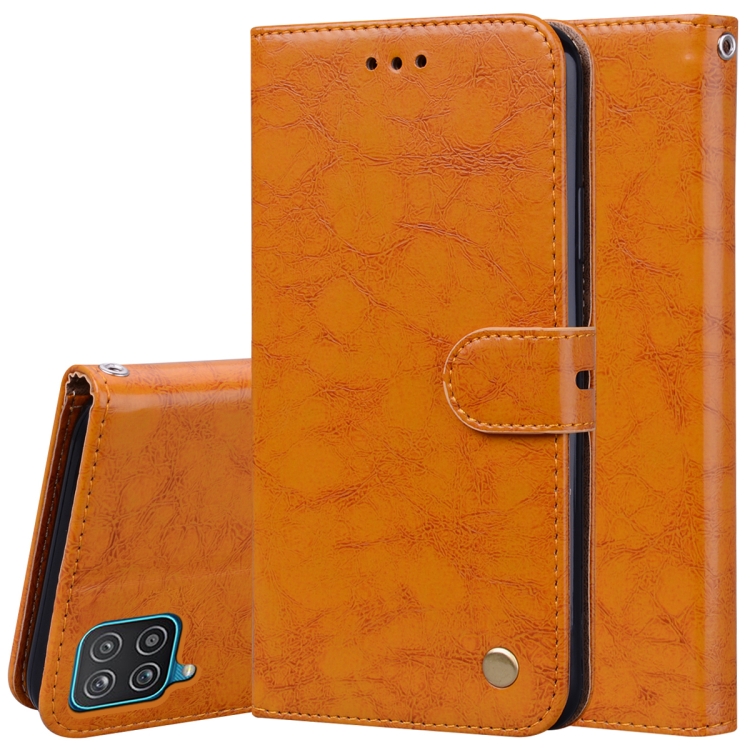 For Samsung Galaxy A12 Business Style Oil Wax Texture Horizontal Flip Leather Case with Holder & Card Slots & Wallet(Yellow)
For Samsung Galaxy A12 Business Style Oil Wax Texture Horizontal Flip Leather Case with Holder & Card Slots & Wallet(Yellow)