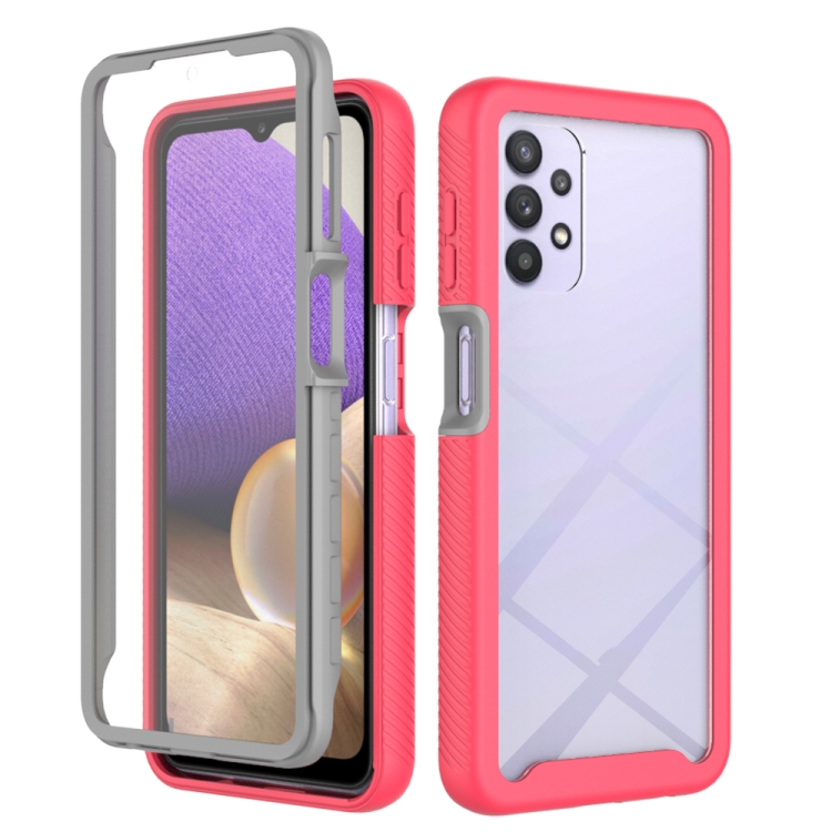 For Samsung Galaxy A32 5G Starry Sky Solid Color Series Shockproof PC + TPU Case with PET Film(Rose Red)
For Samsung Galaxy A32 5G Starry Sky Solid Color Series Shockproof PC + TPU Case with PET Film(Rose Red)
