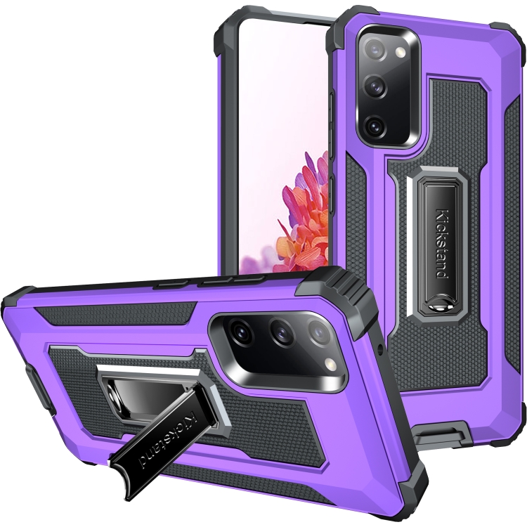 For Samsung Galaxy S20 FE 5G Knight Jazz PC+TPU Shockproof Protective Case with Foldable Holder(Purple)
For Samsung Galaxy S20 FE 5G Knight Jazz PC+TPU Shockproof Protective Case with Foldable Holder(Purple)
