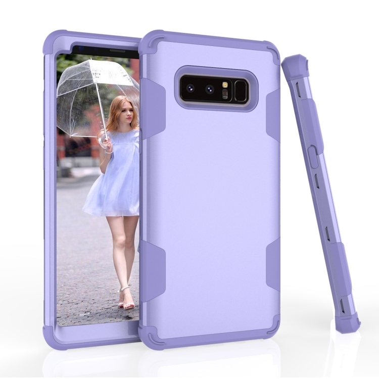 For Samsung Galaxy Note 8 Contrast Color Silicone + PC Shockproof Case(Purple)
For Samsung Galaxy Note 8 Contrast Color Silicone + PC Shockproof Case(Purple)