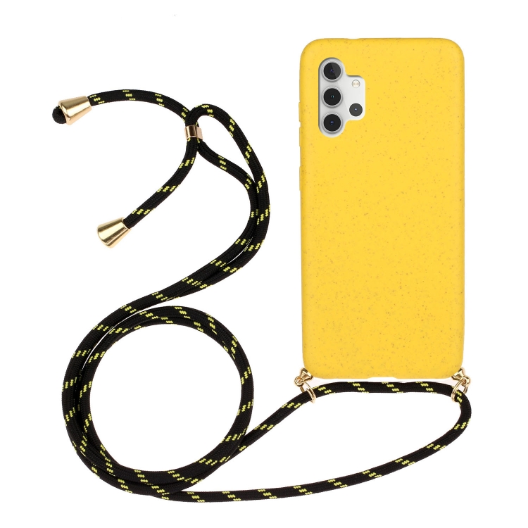 For Samsung Galaxy A32 5G Wheat Straw Material + TPU Protective Case with Lanyard(Yellow)
For Samsung Galaxy A32 5G Wheat Straw Material + TPU Protective Case with Lanyard(Yellow)