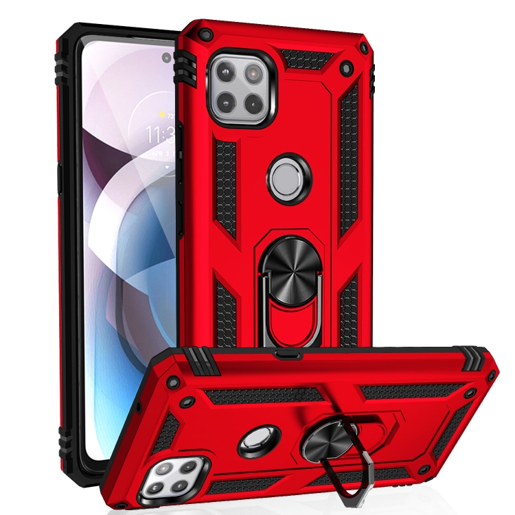For Motorola Moto One 5G Ace Shockproof TPU + PC Protective Case with 360 Degree Rotating Holder(Red)
For Motorola Moto One 5G Ace Shockproof TPU + PC Protective Case with 360 Degree Rotating Holder(Red)