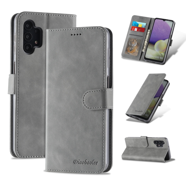 For Samsung Galaxy A32 5G Diaobaolee Pure Fresh Texture Horizontal Flip Leather Case(Grey)
For Samsung Galaxy A32 5G Diaobaolee Pure Fresh Texture Horizontal Flip Leather Case(Grey)
