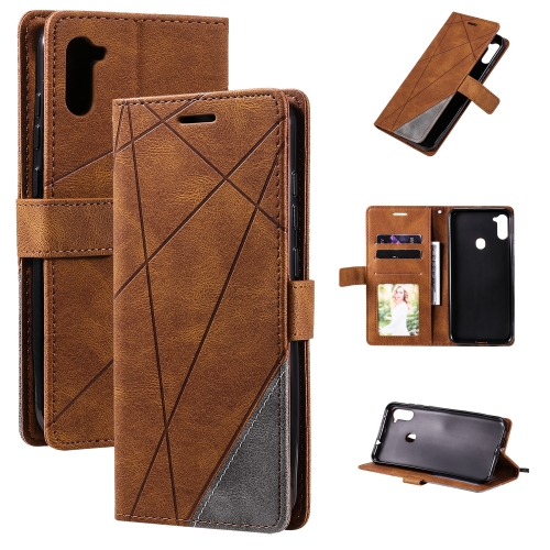 For Samsung Galaxy A11 (EU Version) Skin Feel Splicing Horizontal Flip Leather Case with Holder & Card Slots & Wallet & Photo Frame(Brown)
For Samsung Galaxy A11 (EU Version) Skin Feel Splicing Horizontal Flip Leather Case with Holder & Card Slots & Wallet & Photo Frame(Brown)