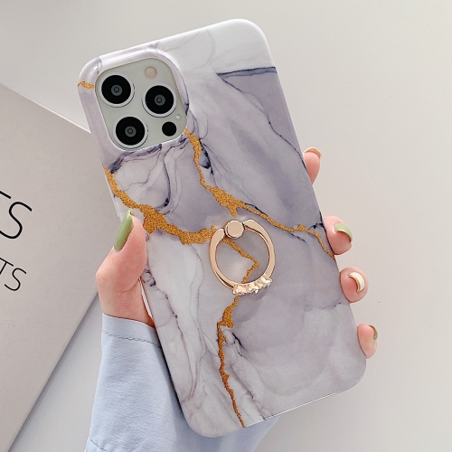 Golden Powder Dream Color Marble Pattern TPU Protective Case with Ring Stand For iPhone 12 / 12 Pro(Grey)
Golden Powder Dream Color Marble Pattern TPU Protective Case with Ring Stand For iPhone 12 / 12 Pro(Grey)