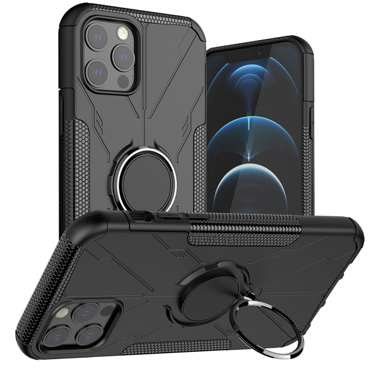 Machine Armor Bear Shockproof PC + TPU Protective Case with Ring Holder For iPhone 12 / 12 Pro(Black)
Machine Armor Bear Shockproof PC + TPU Protective Case with Ring Holder For iPhone 12 / 12 Pro(Black)
