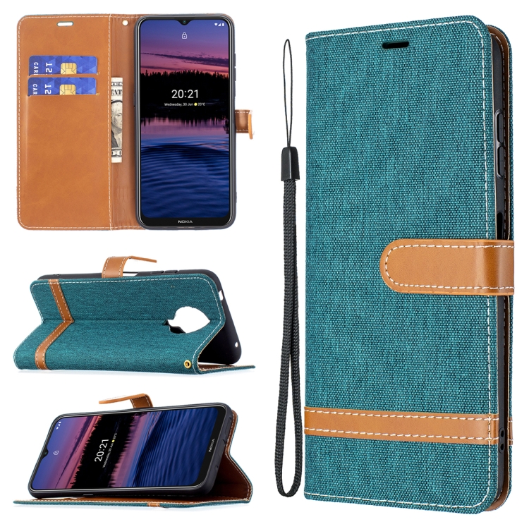 For Nokia G20 / G10 Color Matching Denim Texture Horizontal Flip Leather Case with Holder & Card Slots & Wallet & Lanyard(Green)
For Nokia G20 / G10 Color Matching Denim Texture Horizontal Flip Leather Case with Holder & Card Slots & Wallet & Lanyard(Green)