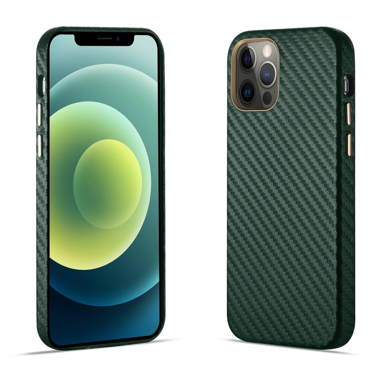 Carbon Fiber Leather Texture Kevlar Anti-fall Phone Protective Case For iPhone 12 Pro(Green)
Carbon Fiber Leather Texture Kevlar Anti-fall Phone Protective Case For iPhone 12 Pro(Green)