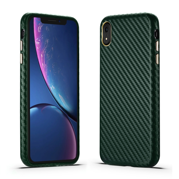 Carbon Fiber Leather Texture Kevlar Anti-fall Phone Protective Case For iPhone XR(Green)
Carbon Fiber Leather Texture Kevlar Anti-fall Phone Protective Case For iPhone XR(Green)