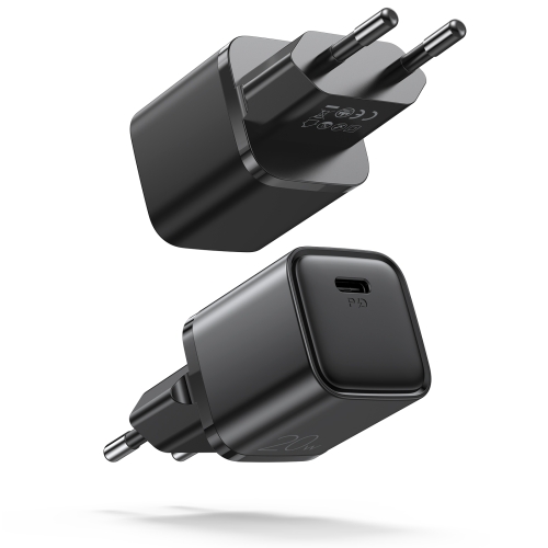 JOYROOM L-P202 Travel Series 20W PD USB-C / Type-C Mini Fast Charger, EU Plug(Black)
JOYROOM L-P202 Travel Series 20W PD USB-C / Type-C Mini Fast Charger, EU Plug(Black)