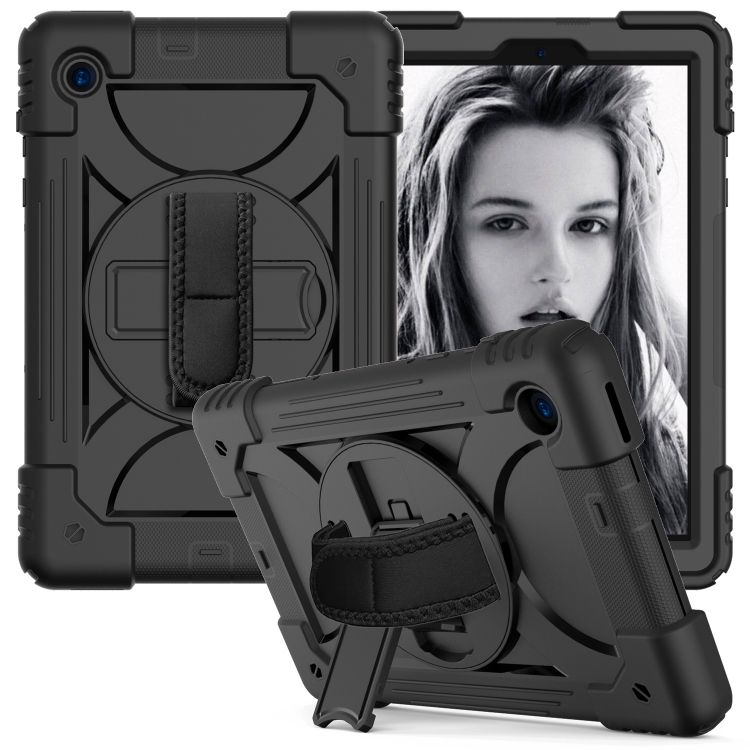 For Lenovo Tab M10 Plus 10.3 Shockproof PC + Silicone Combination Case with Holder & Hand Strap & Shoulder Strap(Black)
For Lenovo Tab M10 Plus 10.3 Shockproof PC + Silicone Combination Case with Holder & Hand Strap & Shoulder Strap(Black)