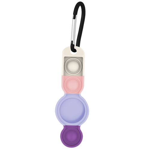 Color-contrast Silicone Shockproof Protective Cover Soft Case with Carabiner For AirTag(Light Purple)
Color-contrast Silicone Shockproof Protective Cover Soft Case with Carabiner For AirTag(Light Purple)