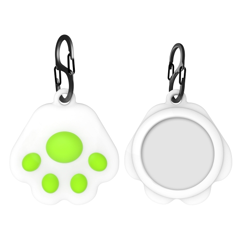 Q18 Cute Cat Paw Silicone Shockproof Protective Cover Soft Case with Carabiner For AirTag(Green)
Q18 Cute Cat Paw Silicone Shockproof Protective Cover Soft Case with Carabiner For AirTag(Green)