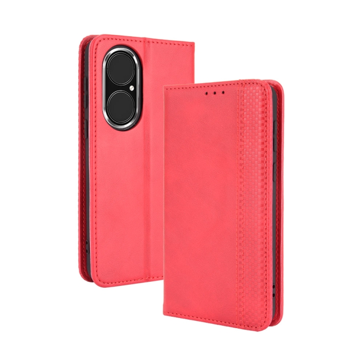 For Huawei P50 Magnetic Buckle Retro Crazy Horse Texture Horizontal Flip Leather Case with Holder & Card Slots & Photo Frame(Red)
For Huawei P50 Magnetic Buckle Retro Crazy Horse Texture Horizontal Flip Leather Case with Holder & Card Slots & Photo Frame(Red)