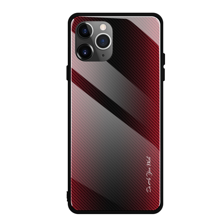 For iPhone 11 Carbon Fiber Texture Gradient Color Glass Case(Red)
For iPhone 11 Carbon Fiber Texture Gradient Color Glass Case(Red)
