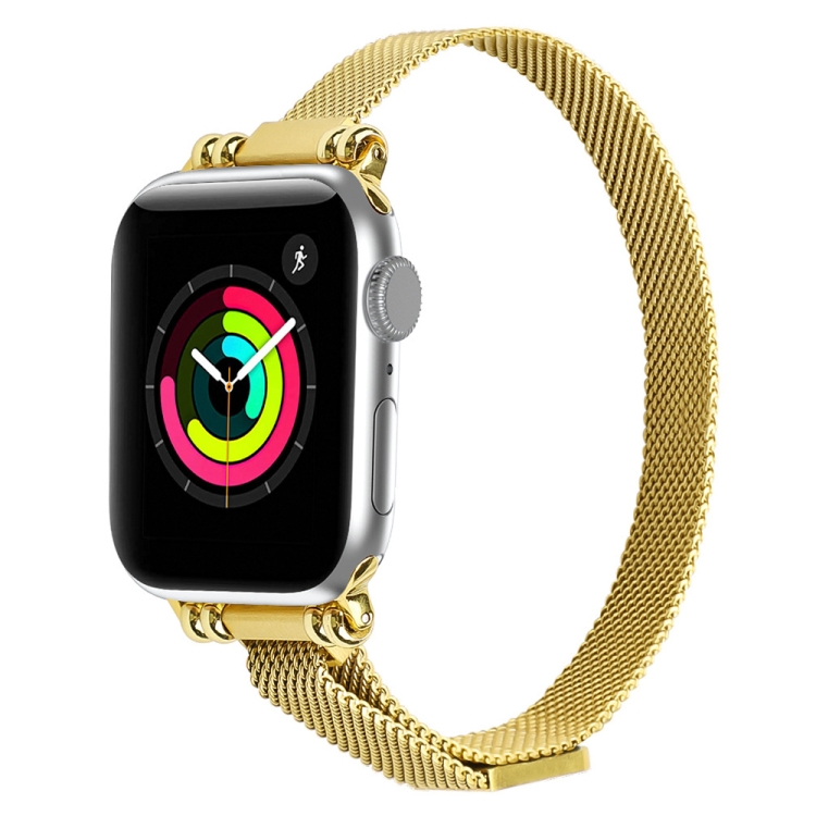 Milan Bracelet Stainless Steel Watch Strap For Apple Watch Series 6 & SE & 5 & 4 44mm / 3 & 2 & 1 42mm(Gold)
Milan Bracelet Stainless Steel Watch Strap For Apple Watch Series 6 & SE & 5 & 4 44mm / 3 & 2 & 1 42mm(Gold)