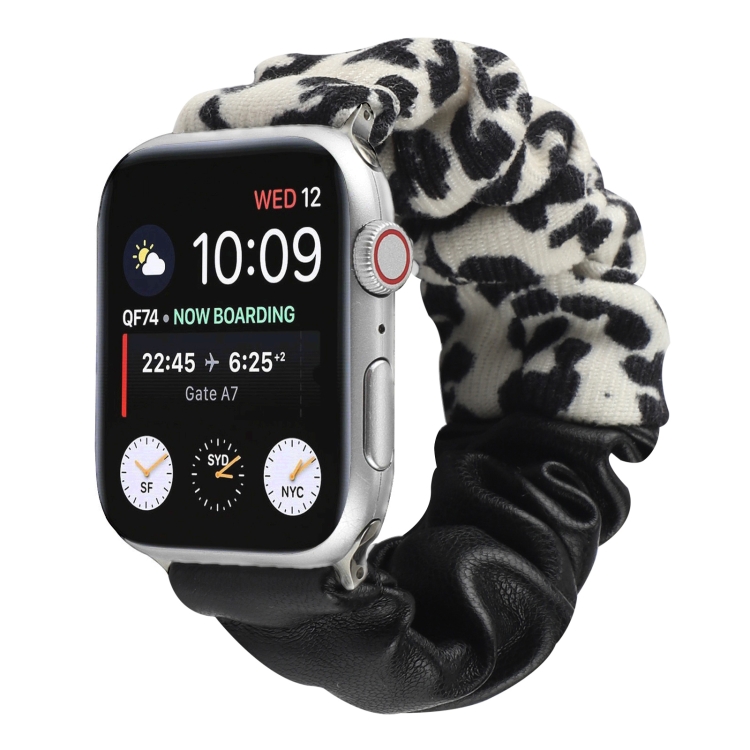 Leather Leopard Pattern Stitching Watch Strap For Series 6 & SE & 5 & 4 40mm / 3 & 2 & 1 38mm(Black) 
Leather Leopard Pattern Stitching Watch Strap For Series 6 & SE & 5 & 4 40mm / 3 & 2 & 1 38mm(Black)