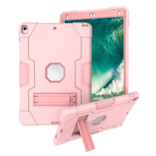 Contrast Color Robot Shockproof Silicone + PC Protective Case with Holder For iPad Pro 10.5 inch (2017) / Air 10.5 (2019)(Rose Gold)
Contrast Color Robot Shockproof Silicone + PC Protective Case with Holder For iPad Pro 10.5 inch (2017) / Air 10.5 (2019)(Rose Gold)