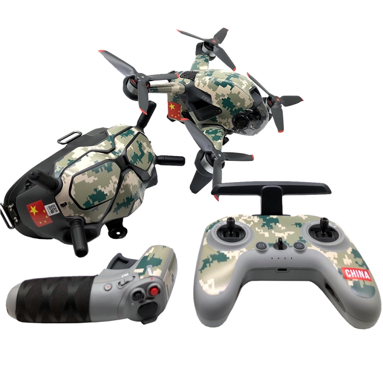 FPV-TZ-SF 4 in 1 Waterproof Anti-Scratch Decal Skin Wrap Stickers Personalized Film Kits for DJI FPV Drone & Goggles V2 & Remote Control & Rocker(Camouflage Green)
FPV-TZ-SF 4 in 1 Waterproof Anti-Scratch Decal Skin Wrap Stickers Personalized Film Kits for DJI FPV Drone & Goggles V2 & Remote Control & Rocker(Camouflage Green)