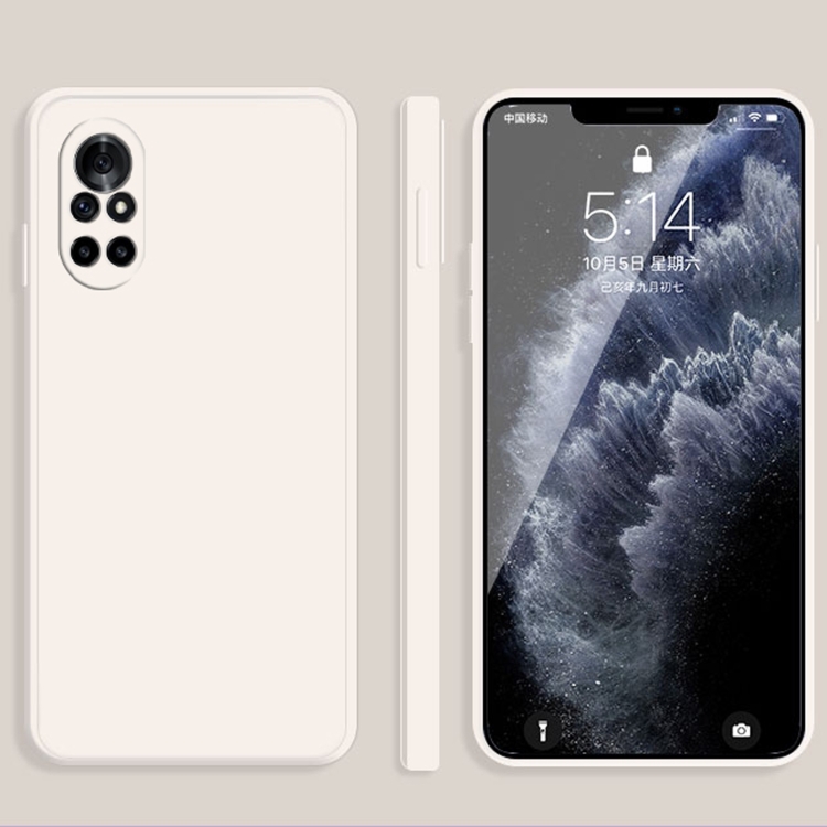 For Huawei nova 8 Pro 5G Solid Color Imitation Liquid Silicone Straight Edge Dropproof Full Coverage Protective Case(White)
For Huawei nova 8 Pro 5G Solid Color Imitation Liquid Silicone Straight Edge Dropproof Full Coverage Protective Case(White)