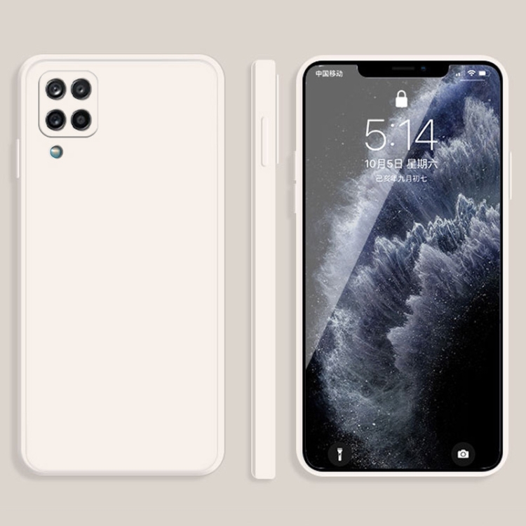 For Samsung Galaxy A12 Solid Color Imitation Liquid Silicone Straight Edge Dropproof Full Coverage Protective Case(White)
For Samsung Galaxy A12 Solid Color Imitation Liquid Silicone Straight Edge Dropproof Full Coverage Protective Case(White)