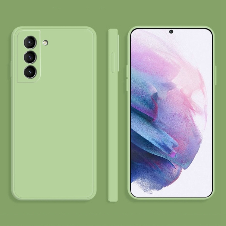 For Samsung Galaxy S21+ 5G Solid Color Imitation Liquid Silicone Straight Edge Dropproof Full Coverage Protective Case(Matcha Green)
For Samsung Galaxy S21+ 5G Solid Color Imitation Liquid Silicone Straight Edge Dropproof Full Coverage Protective Case(Matcha Green)