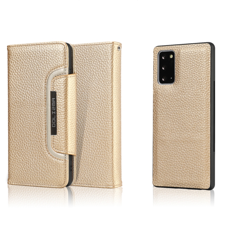 For Samsung Galaxy S20 FE Litchi Texture Horizontal Flip Buckle Detachable Magnetic PU Leather Case with Card Slots & Wallet & Photo Frame(Gold)
For Samsung Galaxy S20 FE Litchi Texture Horizontal Flip Buckle Detachable Magnetic PU Leather Case with Card Slots & Wallet & Photo Frame(Gold)