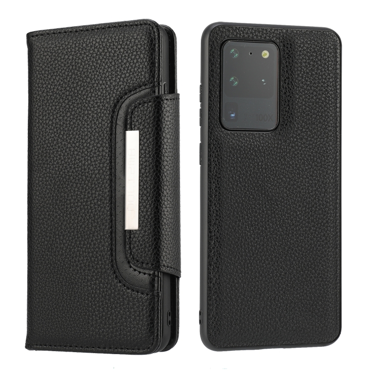 For Samsung Galaxy S20 Ultra Litchi Texture Horizontal Flip Buckle Detachable Magnetic PU Leather Case with Card Slots & Wallet & Photo Frame(Black)
For Samsung Galaxy S20 Ultra Litchi Texture Horizontal Flip Buckle Detachable Magnetic PU Leather Case with Card Slots & Wallet & Photo Frame(Black)