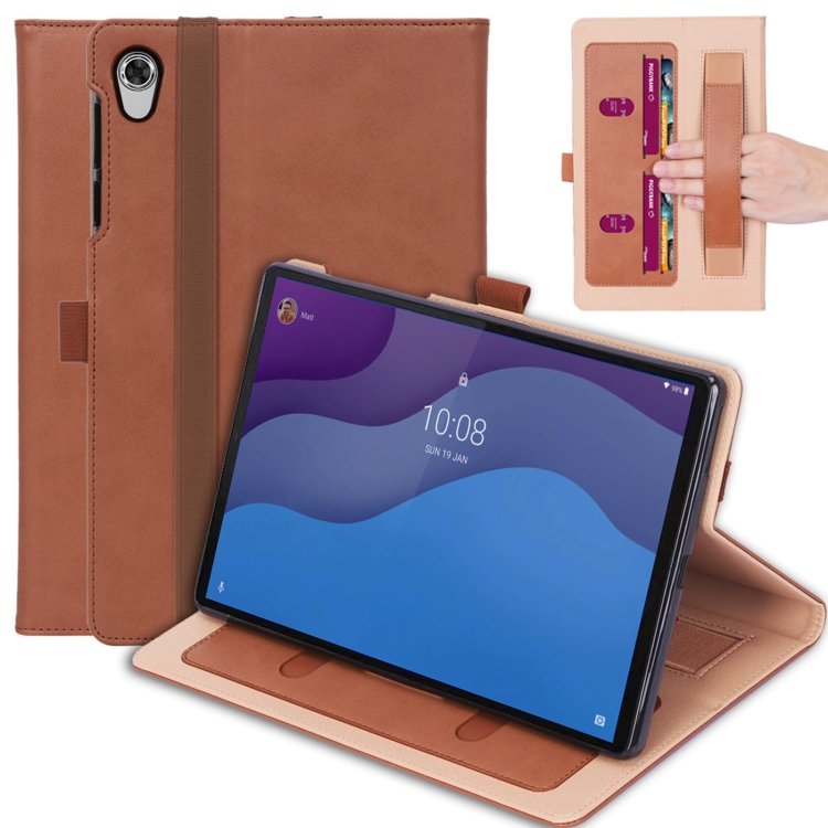 For Lenovo Tab M10 HD 2nd Gen TB-X306X Business Retro PU Horizontal Flip Leather Case with Holder & Card Slots & Hand Strap(Brown)
For Lenovo Tab M10 HD 2nd Gen TB-X306X Business Retro PU Horizontal Flip Leather Case with Holder & Card Slots & Hand Strap(Brown)