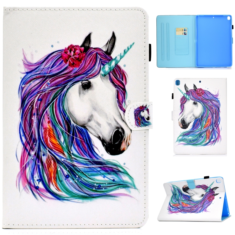For iPad 10.2 inch Colored Drawing Horizontal Flip Leather Case with Holder & Card Slots & Pen Slot & Sleep / Wake-up Function(White Horse)
For iPad 10.2 inch Colored Drawing Horizontal Flip Leather Case with Holder & Card Slots & Pen Slot & Sleep / Wake-up Function(White Horse)
