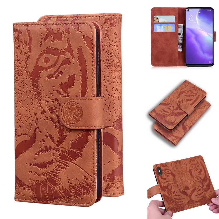 For OPPO Reno 5 4G / Reno 5 5G Tiger Embossing Pattern Horizontal Flip Leather Case with Holder & Card Slots & Wallet(Brown)
For OPPO Reno 5 4G / Reno 5 5G Tiger Embossing Pattern Horizontal Flip Leather Case with Holder & Card Slots & Wallet(Brown)