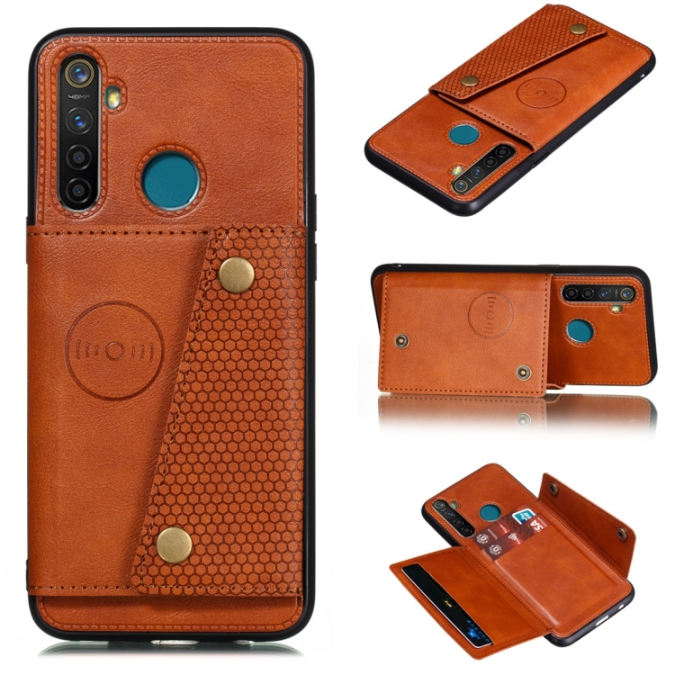For OPPO Realme 5 Shockproof Magnetic PU + TPU Protective Case with Card Slots(Brown)
For OPPO Realme 5 Shockproof Magnetic PU + TPU Protective Case with Card Slots(Brown)