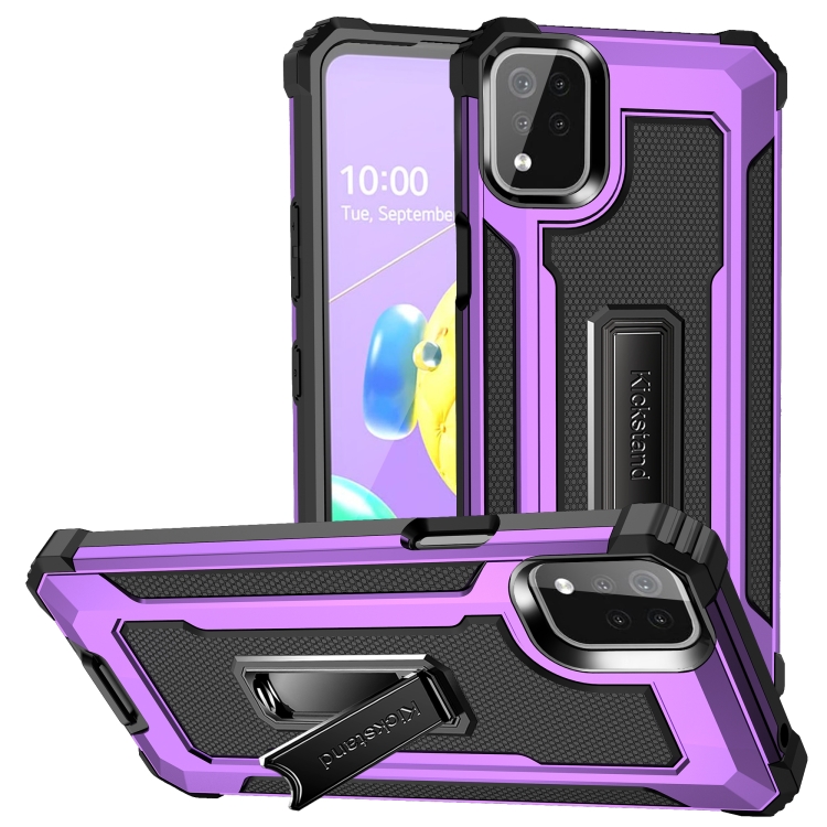 For LG K53 Knight Jazz PC+TPU Shockproof Protective Case with Foldable Holder(Purple)
For LG K53 Knight Jazz PC+TPU Shockproof Protective Case with Foldable Holder(Purple)