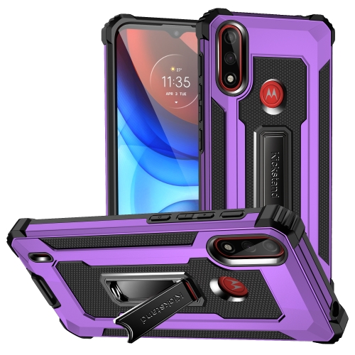For Motorola Moto E7 Power (2021) Knight Jazz PC+TPU Shockproof Protective Case with Foldable Holder(Purple)
For Motorola Moto E7 Power (2021) Knight Jazz PC+TPU Shockproof Protective Case with Foldable Holder(Purple)