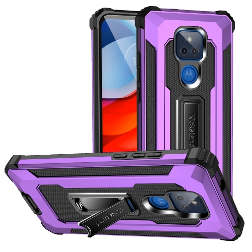For Motorola Moto G Play 2021 Knight Jazz PC+TPU Shockproof Protective Case with Foldable Holder(Purple)
For Motorola Moto G Play 2021 Knight Jazz PC+TPU Shockproof Protective Case with Foldable Holder(Purple)