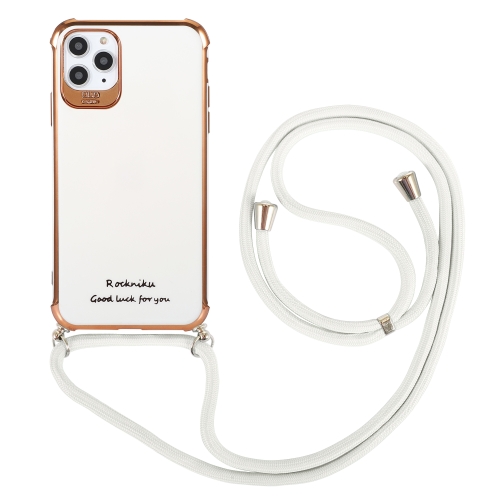 Electroplating TPU Four-Corner Shockproof Protective Case with Lanyard For iPhone 12 mini(White)
Electroplating TPU Four-Corner Shockproof Protective Case with Lanyard For iPhone 12 mini(White)