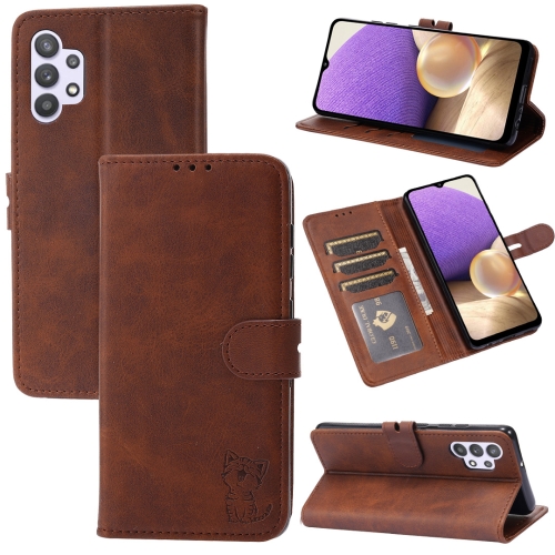 For Samsung Galaxy A32 5G Embossed Happy Cat Pattern Horizontal Flip Leather Case with Holder & Card Slots & Wallet(Brown)
For Samsung Galaxy A32 5G Embossed Happy Cat Pattern Horizontal Flip Leather Case with Holder & Card Slots & Wallet(Brown)