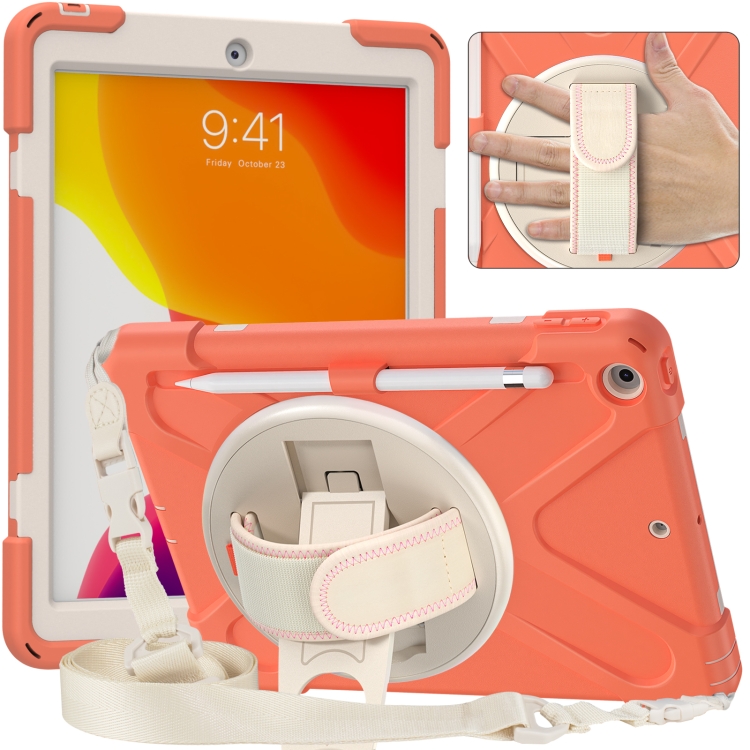 For iPad 10.2 2021 / 2020 / 2019 Pure Color Silicone + PC Protective Case with Holder & Shoulder Strap(Coral Orange)
For iPad 10.2 2021 / 2020 / 2019 Pure Color Silicone + PC Protective Case with Holder & Shoulder Strap(Coral Orange)