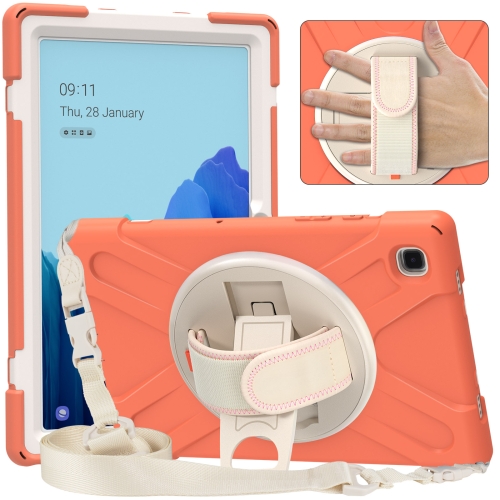 For Samsung Galaxy Tab A7 (2020) T500 Pure Color Silicone + PC Protective Case with Holder & Shoulder Strap(Coral Orange)
For Samsung Galaxy Tab A7 (2020) T500 Pure Color Silicone + PC Protective Case with Holder & Shoulder Strap(Coral Orange)