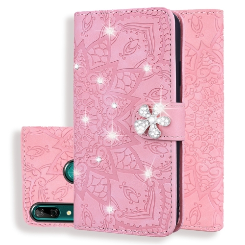 For Huawei P Smart 2019 Calf Pattern Diamond Mandala Double Folding Design Embossed Leather Case with Wallet & Holder & Card Slots(Pink)
For Huawei P Smart 2019 Calf Pattern Diamond Mandala Double Folding Design Embossed Leather Case with Wallet & Holder & Card Slots(Pink)