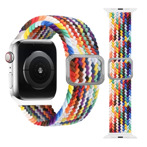 Buckle Braided Elastic Strap Watchband For Apple Watch Series 7 45mm / 6 & SE & 5 & 4 44mm / 3 & 2 & 1 42mm(Rainbow Color)
Buckle Braided Elastic Strap Watchband For Apple Watch Series 7 45mm / 6 & SE & 5 & 4 44mm / 3 & 2 & 1 42mm(Rainbow Color)