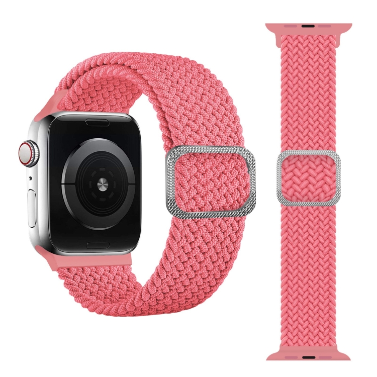 Buckle Braided Elastic Strap Watchband For Apple Watch Series 7 41mm / 6 & SE & 5 & 4 40mm / 3 & 2 & 1 38mm(Pink)
Buckle Braided Elastic Strap Watchband For Apple Watch Series 7 41mm / 6 & SE & 5 & 4 40mm / 3 & 2 & 1 38mm(Pink)
