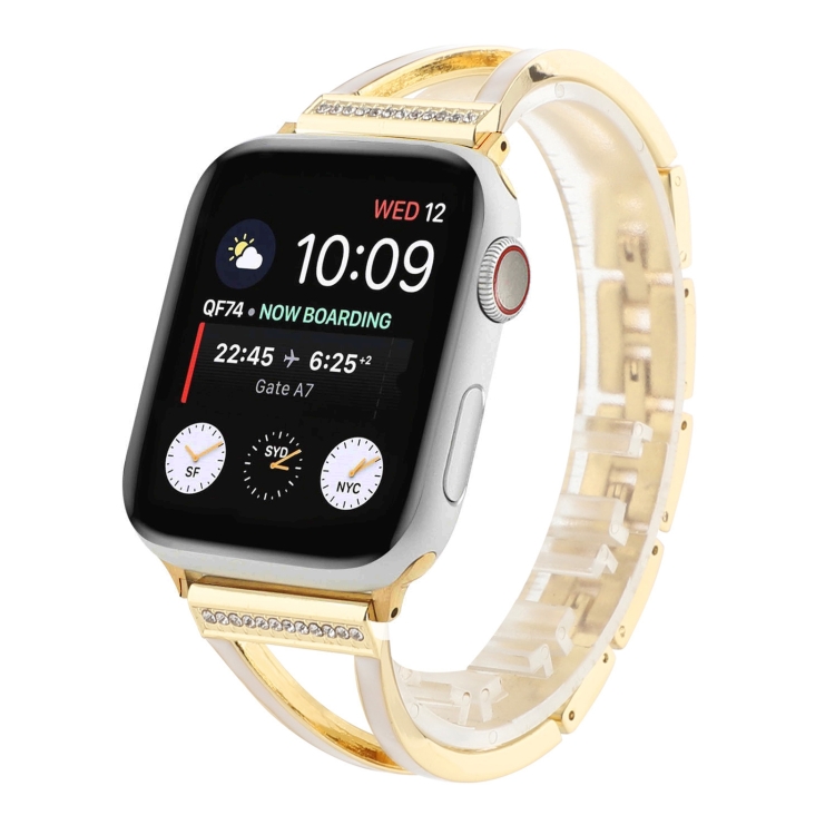 Fork Stainless Steel Strap Watchband For Apple Watch Series 7 41mm / 6 & SE & 5 & 4 40mm / 3 & 2 & 1 38mm(White + Gold)
Fork Stainless Steel Strap Watchband For Apple Watch Series 7 41mm / 6 & SE & 5 & 4 40mm / 3 & 2 & 1 38mm(White + Gold)
